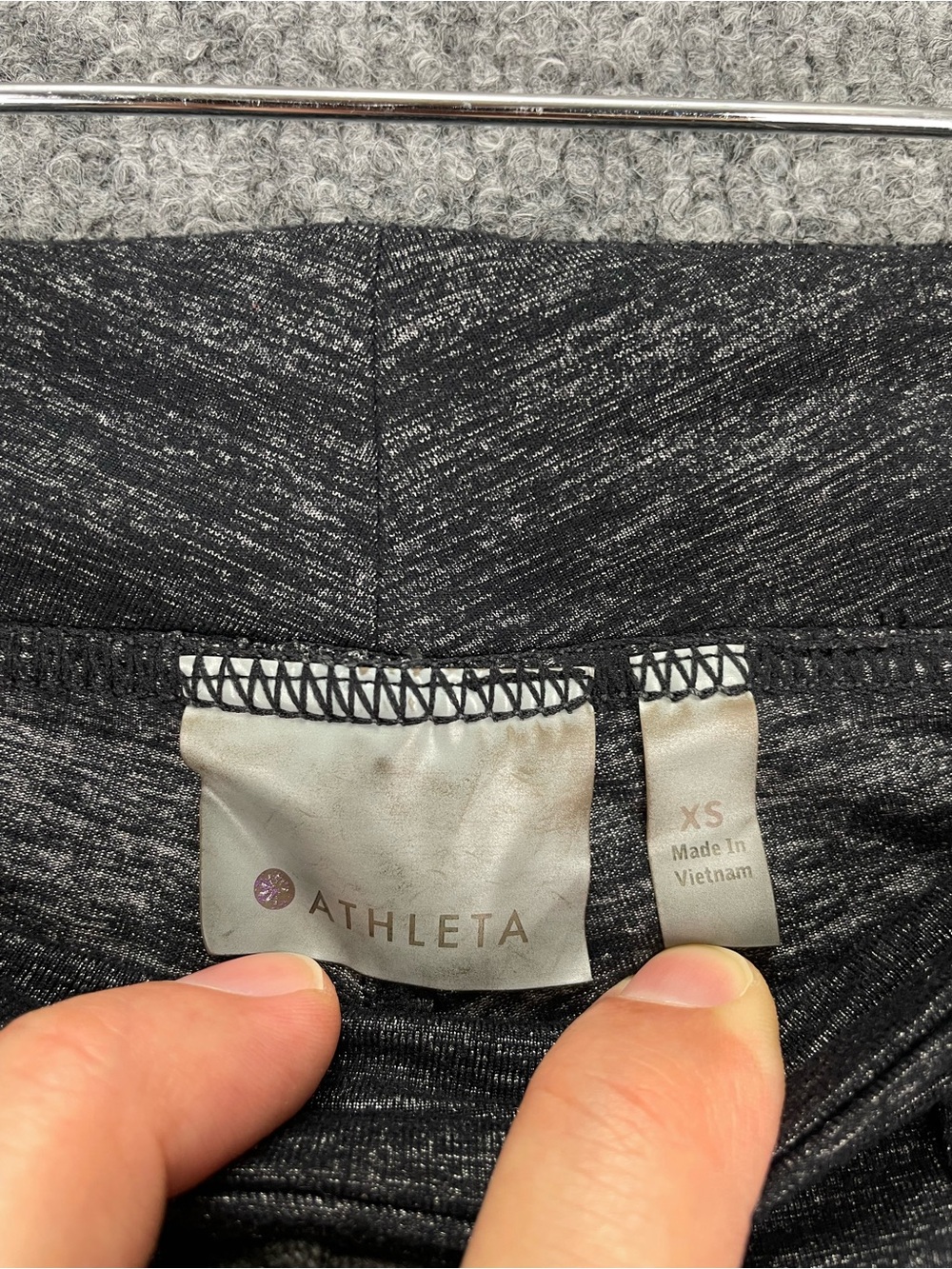 Athleta Bettona Boyfriend Jogger Pants Black/Gray Size XS Stretch Athleisure - Picture 5 of 9